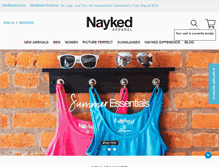 Tablet Screenshot of naykedapparel.com